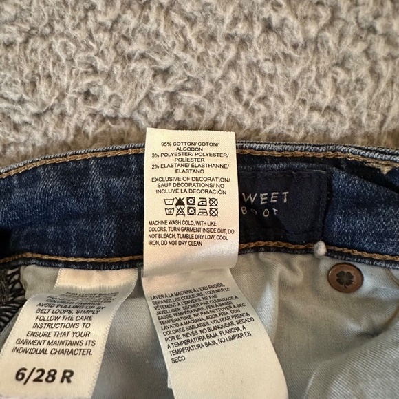 Lucky Brand Sweet Boot Womens Jeans Blue Size 6 28 Regular Stretch Pockets - Picture 3 of 5
